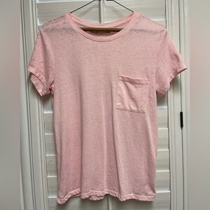 Abercrombie Pink Short Sleeve Tee with Pocket - Size XS